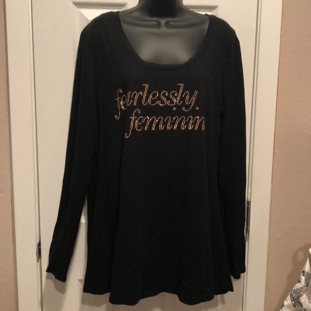 Black tunic top